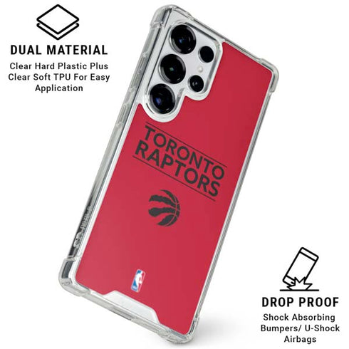 NBA Toronto Raptors Standard - Red Galaxy S25 Ultra Clear Case